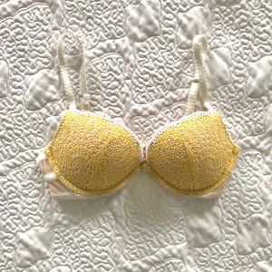 Yellow Lace Bra